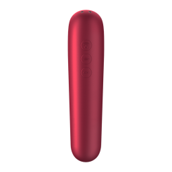 Satisfyer - Vibrateur Et Aspiration Dual Love Avec Air Pulsé Rouge